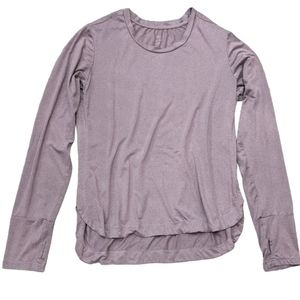 LEG3ND athletic full sleeve crewneck top lilac